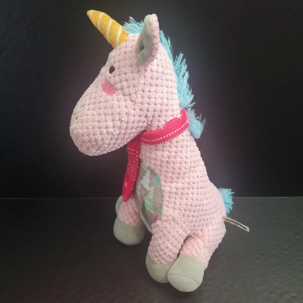 Holiday‎ Time Pink Unicorn Plush 12